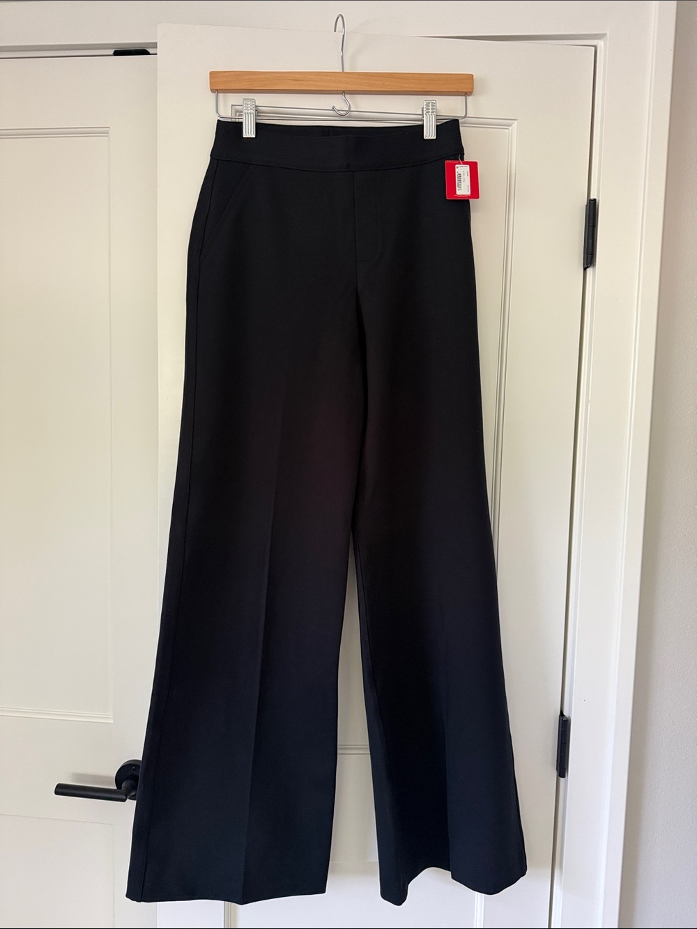 Spanx Perfect Pant Wide-Leg Black Women's Dress Pants